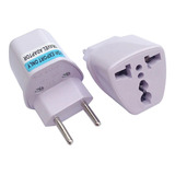 Kit 10 Plug Adaptador Tomada Universal Europeu Uk Ásia + Nf