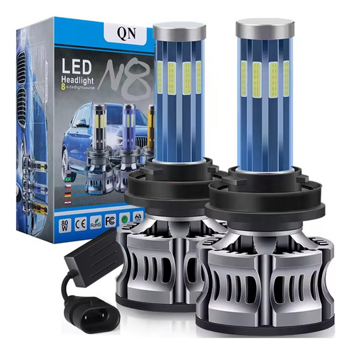 Kit De Focos Led  H7 H11 9005 9006 Ledpara Alta Y Baja Ip68