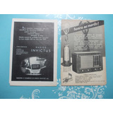Propaganda Vintage (kit De 2) Rádio E Televisão Invictus Hon