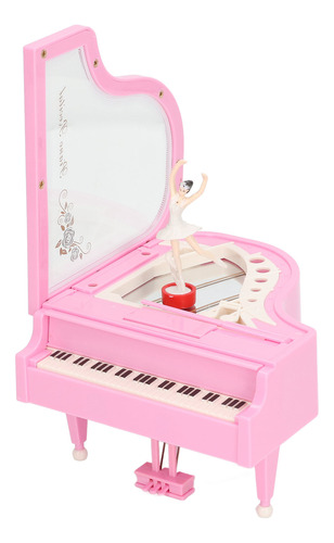 Caja Música Piano Rosa Chica Bailarina Regalo Cumpleaños