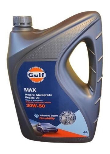 Aceite Gulf 20w50 Gulf Max  X 4lts Npcars