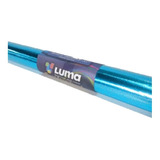 Papel Glace Luma Colores Metalizado Rollo 40cm X 5 Metros Color Celeste