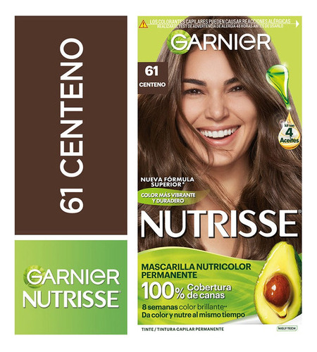 Kit Tintura Garnier  Nutrisse Regular Clasico Masc Nutrisse
