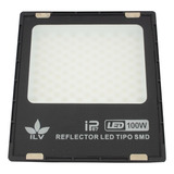 Reflector Led 100w Exterior Luz Blanca 6500k Exteriores Ip67 Color De La Carcasa Negro Color De La Luz Blanco Frío