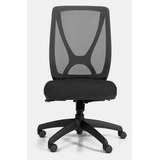 Silla Ergonomica Neumatica Alma Casco Negro Sin Apoyabrazos.