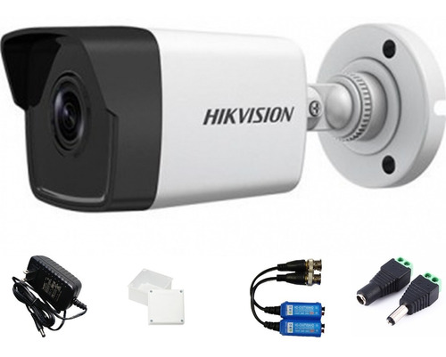 Cámara Hikvision Tipo Bala Megaled 1.080p 80m + Accesorios