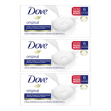 Kit Com 3 Pack De Sabonete Original Dove 90g Com 6 Unidades