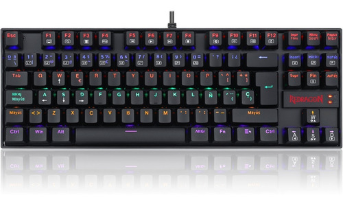 Teclado Gamer Redragon Kumara K552 Rainbow Rgb Sw Red Esp *