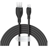 Cabo Rápido Baseus 2.4a P/ iPhone Usb Lightning 2m Pudding Cor Preto