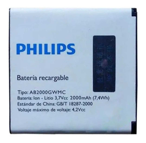 Ba.te.ria Philips Ab2000qwmc Original Envios 