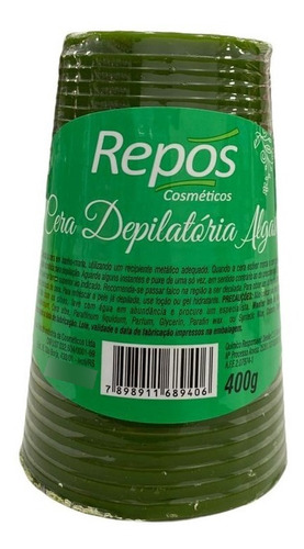 Cera Depilatória Algas Repos Cosméticos 400g