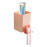 Organizador Porta Cepillos Pasta Dental Adhesivo Plástico