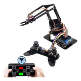 Robot Brazo Programable Kit Para Arduino+tutorial+codigo+app