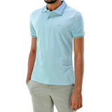 Camisa Polo Manga Curta Masculina 00749015 Slim Ogochi Azul