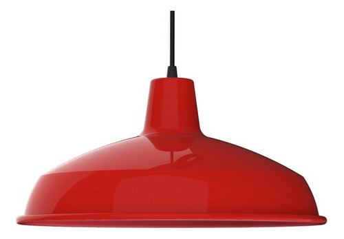 Lampara Colgante Vintage Galponero Rojo Cocina Incluye Led