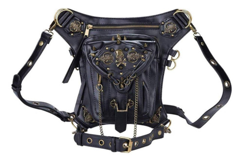 Alwaysky Pu Cuero Steampunk Cintura Bolsos Gótico Personaliz