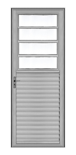 Porta Basculante Alumínio 210 X 80 L25 Brilhante Oferta