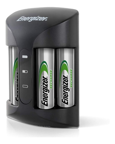 Cargador Baterias Energizer Pro Con 4 Pilas Aa 2000 Mah 