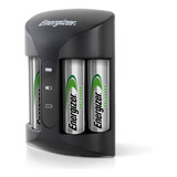 Cargador Baterias Energizer Pro Con 4 Pilas Aa 2000 Mah 