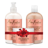 Set Shampoo, Acondicionador Y Crema Risos-shea Moisture Coco