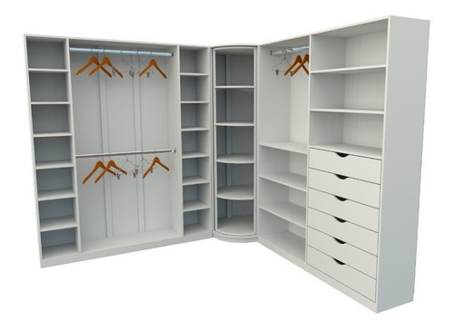 Kit Closet Ou Loja Armário Colmeia Cabideiro M100 100% Mdf