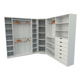 Kit Closet Ou Loja Armário Colmeia Cabideiro M100 100% Mdf