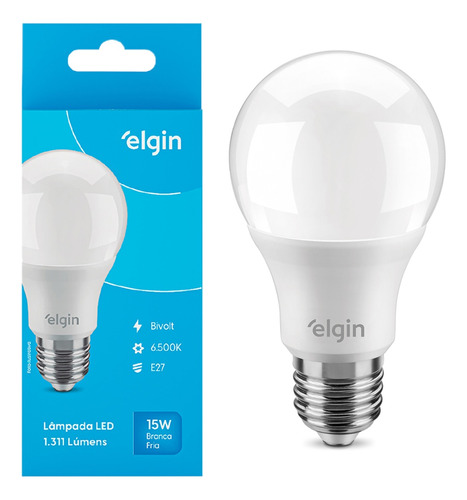 Kit 10 Lâmpadas Led Bulbo A60 15w 6500k Bivolt - Elgin