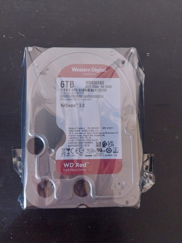 Disco Duro Interno Western Digital Wd Red Wd60efax 6tb Rojo