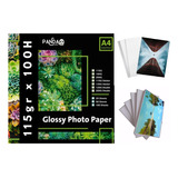 Papel Foto A4 115gr 100h Glossy Brillo Para Epson