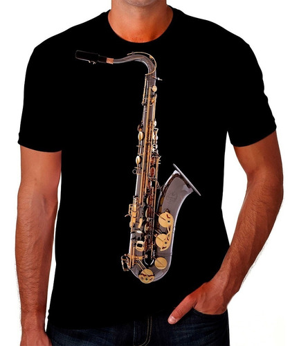 Camisa Camiseta Sax Saxofone Instrumento Musical Orquestra 5