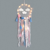 Decoração De Quarto Com Pingente Cloud Dreamcatcher Feather