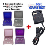 Carcasa Game Boy Advance Sp Gba Kit Completo + Cargador + H