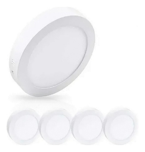 Panel Led 18w Sobreponer Luz Blanca Pack X 7 Uni Certificada