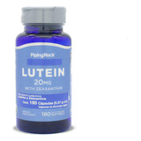 Luteína 20 Mg Piping Rock 180 Cápsulas Sabor Sin Sabor