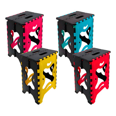 Kit De Bancos Plegables Plasticos 4 Pzs Multicolor | MercadoLibre