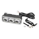 Faro Delan Aux Barra 3 Leds Strobo Alumin C/lupa Largo 9 Cms