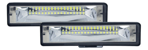 Set De Faros Tip Barra 18 Leds Estrobo Blanco 72w Tunelight