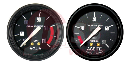 2 Relojes Orlan Rober Classic 52mm Aceite Temp Agua 2 Metros