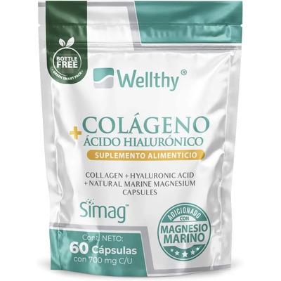 Colageno Y Acido Hialuronico Con Magnesio Marino 60caps Se Neutro | MercadoLibre