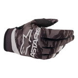 Guantes Para Motocross Radar Ngo/grs Color Negro Talla L