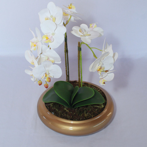 Vasos Decotativos Cerâmica Rack Sala Suculenta Flor Orquídea