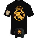 Camiseta Manga Corta Real Madrid Esp Art Obsequio Gorra 