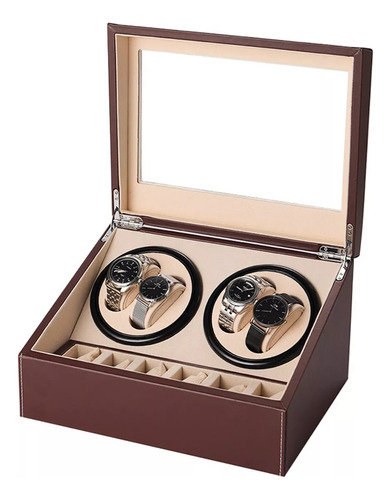 Caja Enrolladora Automática De Relojes 4+6 Watch Winder Box