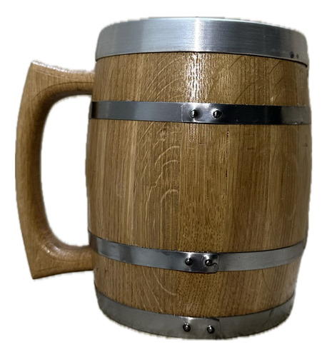 Tarro Cervecero Vaso Vikingo Roble 1000ml Personalizado /sa