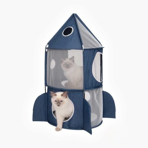 Vesper Rocket Escondite Y Refugio 3 Niveles Para Gatos Catit