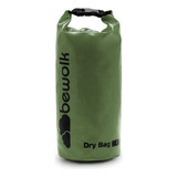 Bolso Estanco Bewolk 10 Litros Dry Bag Impermeable Color Verde Militar