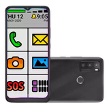 Smartphone Celular Idoso 128gb 6,5 Pol Tipo Oba Smartbros G2