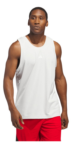 Tank adidas Basquetbol Legends Hombre Blanco