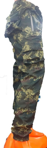 Pantalon Nautica Camuflada Dos Agujas Refuerzos 10 Bolsillo