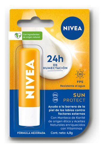 Protector Solar Labial Humectante Sun Protect Fps 30 4,8 Grs